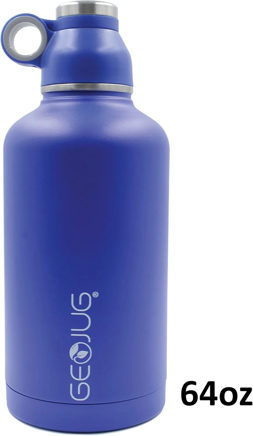 Brentwood GeoJug Stainless Steel Vacuum Insulated Water Bottle, Wide Mouth with BPA Free Cap