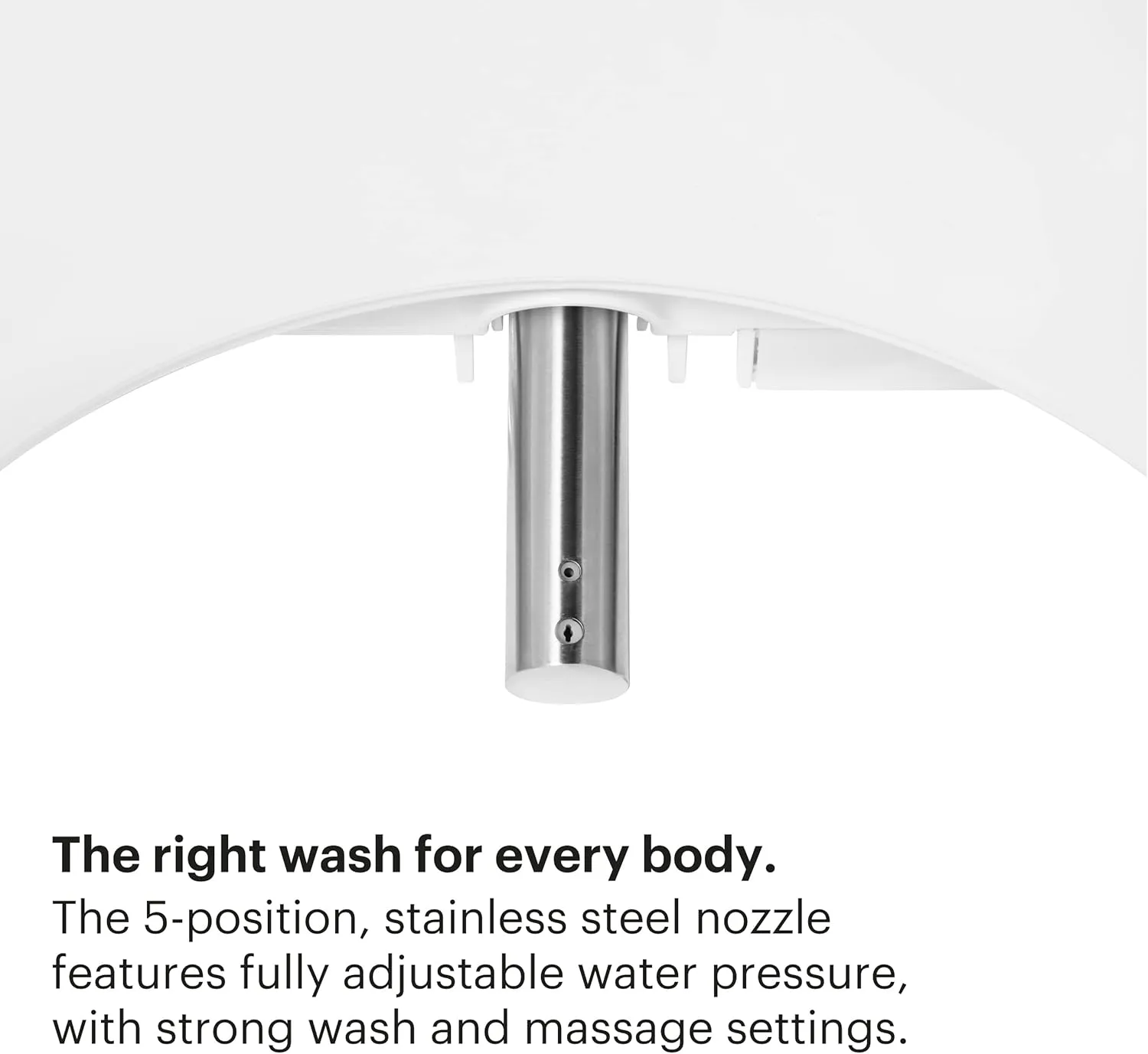 Brondell LE99 Bidet Toilet Seat, Fits Elongated Toilets, Electric Bidet with Remote, Warm Air Dryer, Strong Wash Mode, Stainless-Steel Nozzle, Saved User Settings & Easy Installation