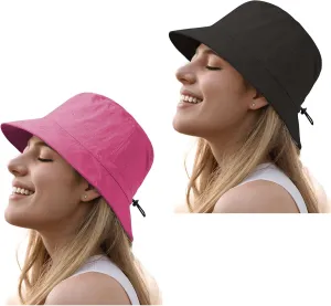 Bucket Sun Hat for Women&Man, UPF50 /Lightweight/Quick-Dry/Waterproof Fishing Hat for Fishing/Camping/Gardening