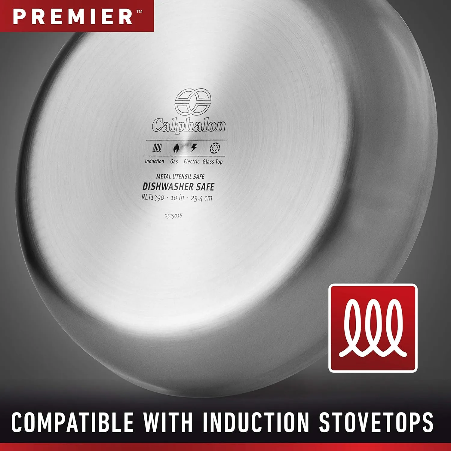 Calphalon 13-Piece Stainless Steel Kitchen Cookware Set with Aluminum Core Stay-Cool Handles and Steamer Insert Silver