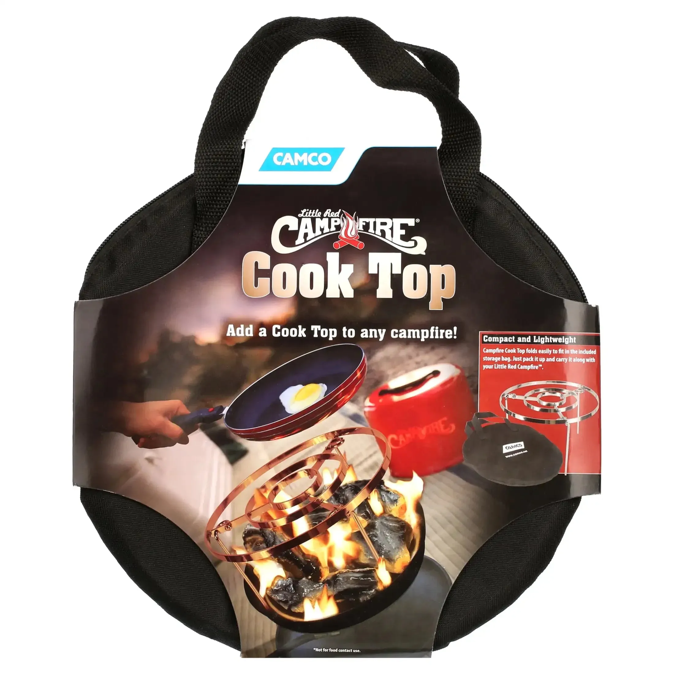 Camco Campfire Stove Top - Foldable Legs