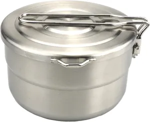Camping Cook Pot Bento Pot Stable Tableware 1.5L Lightweight Food Rack Camping Cookware for Hiking Adults Travel Equipment