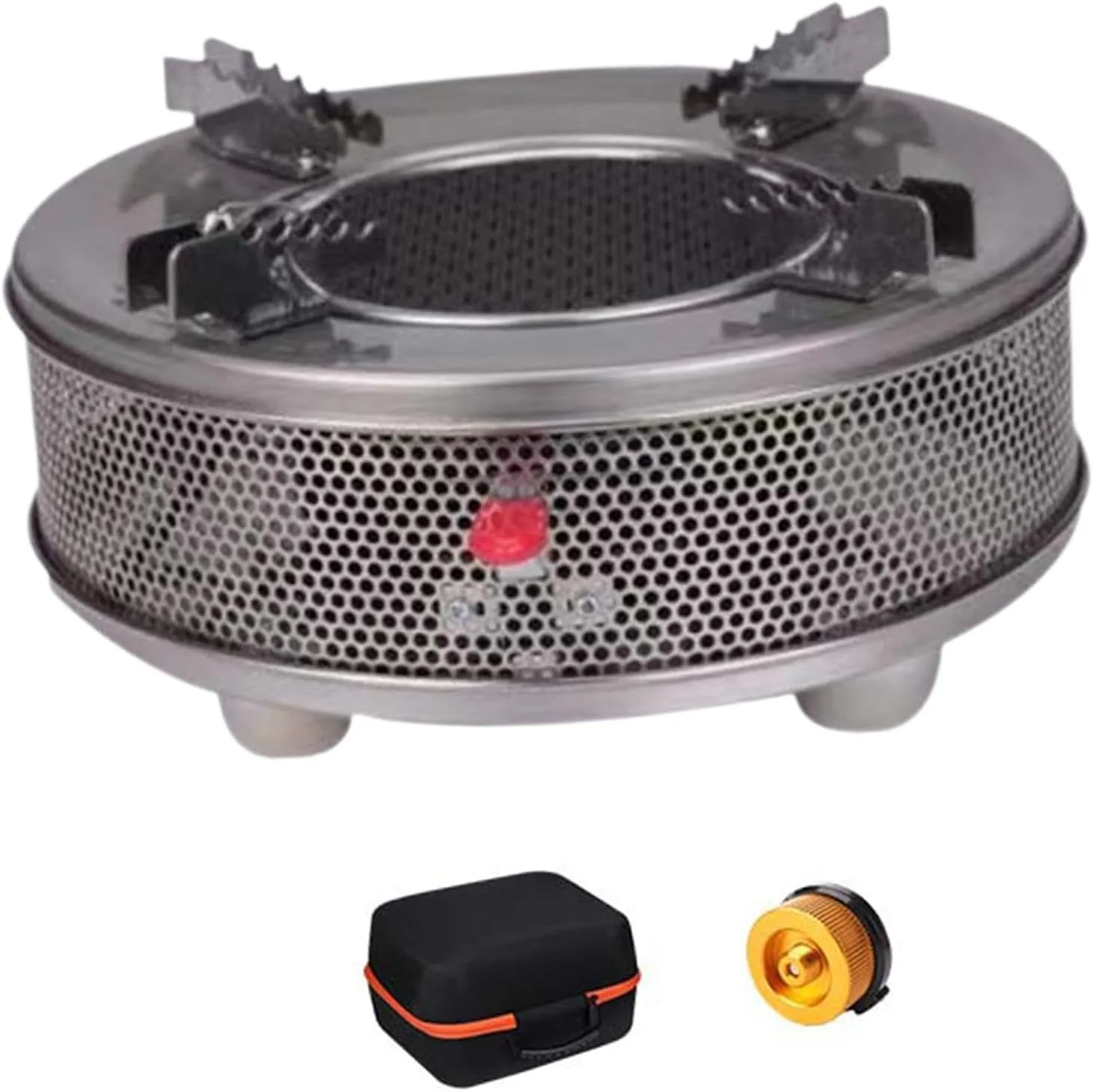 Camping Gas Burner Cookware Convenient Sturdy Stable Portable Mini Burner for Cooking Backpacking Hiking Outdoor Activities