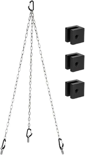Camping Tripod for Cooking, Campfire Tripod for Cooking, Tripod for Outdoor Fire Pit, Height-Adjustable, Removable, Multifunctional, Portable Campfire Tripod Made of Aluminium Alloy