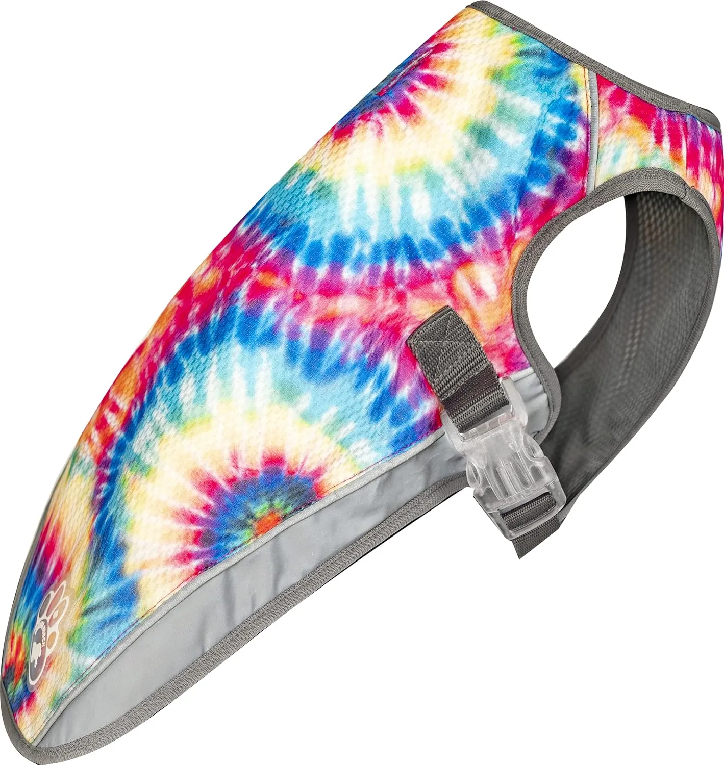 Canada Pooch Dog Cooling Vest - Evaporative Cooling Vest for Dogs with Breathable Mesh Material & Reflective Lining, Adjustable Dog Cooling Vest Great for Dogs 16 (15-17" Back Length), Tie Dye
