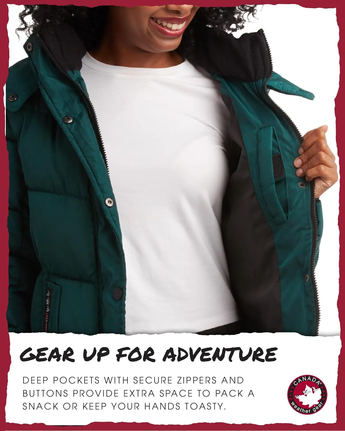 CANADA WEATHER GEAR Women's Winter Coat - Quilted Heavyweight Puffer Parka Coat – Plus Sized Jacket for Women (S-3X)