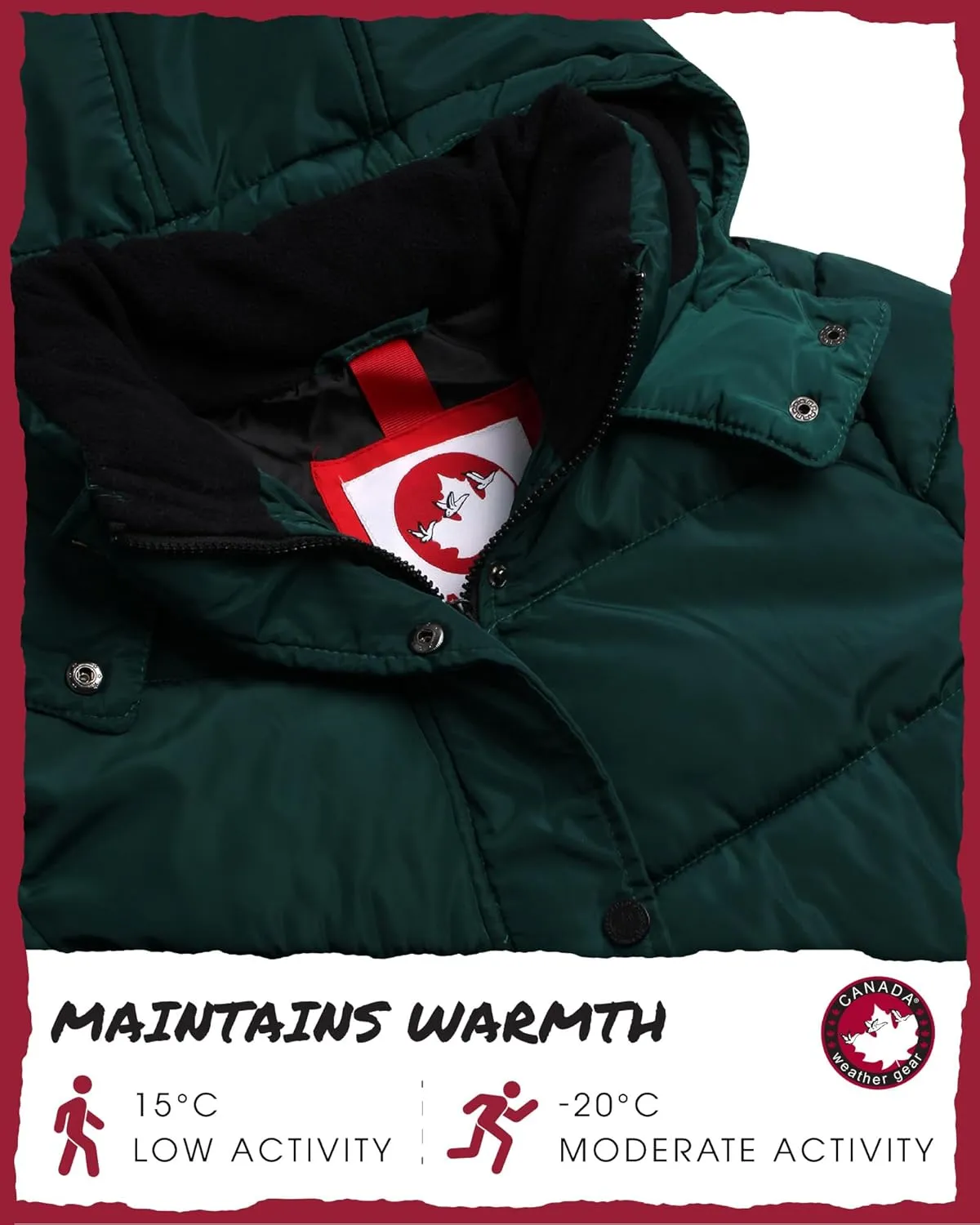 CANADA WEATHER GEAR Women's Winter Coat - Quilted Heavyweight Puffer Parka Coat – Plus Sized Jacket for Women (S-3X)