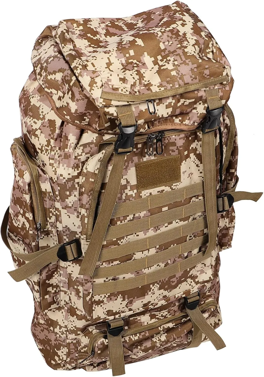 Capacity Camping Backpack for Hiking Climbing and Outdoor Adventures Durable Oxford Desert Camouflage for Men and Women