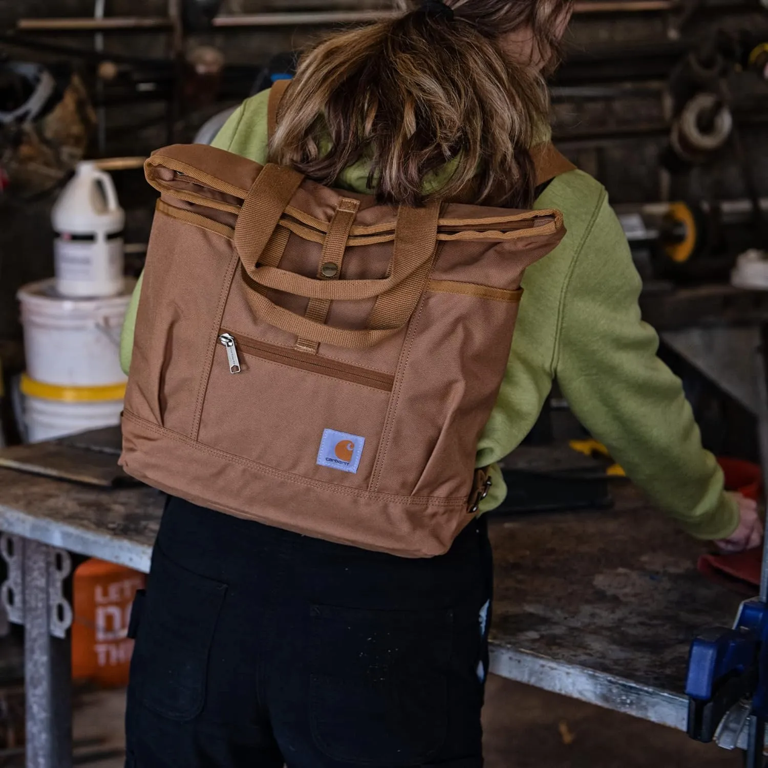 Carhartt Unisex Rain Defender&Reg; Convertible Backpack Tote Wine One Size