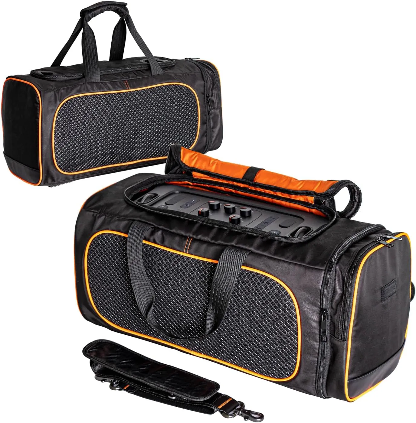 Carry Case Portable Tote Bag Backpack Travel Rugged Cover Accessories for JBL PartyBox On-The-Go/PartyBox On-The-Go Essential Portable Party Speaker,Black