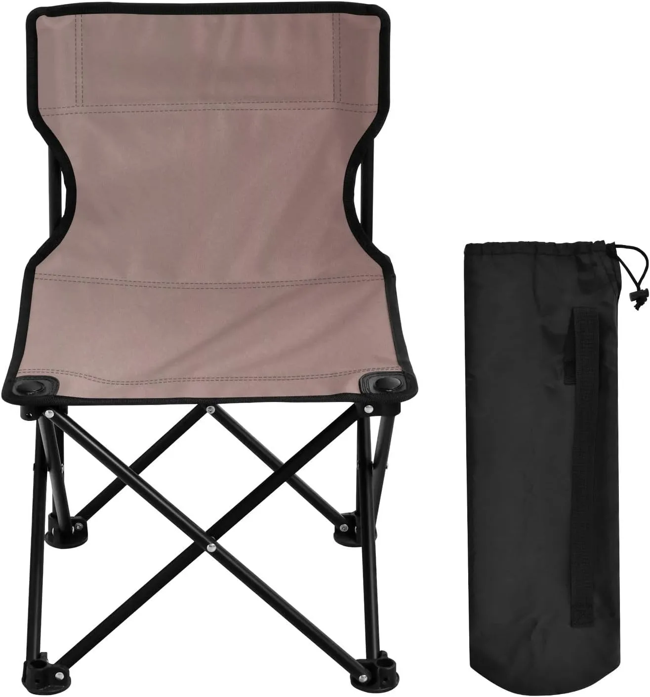 Champagne Pink Camping Chair for Adults Folding Chair Compact Camping Chair Lawn Chair for Sporting Event