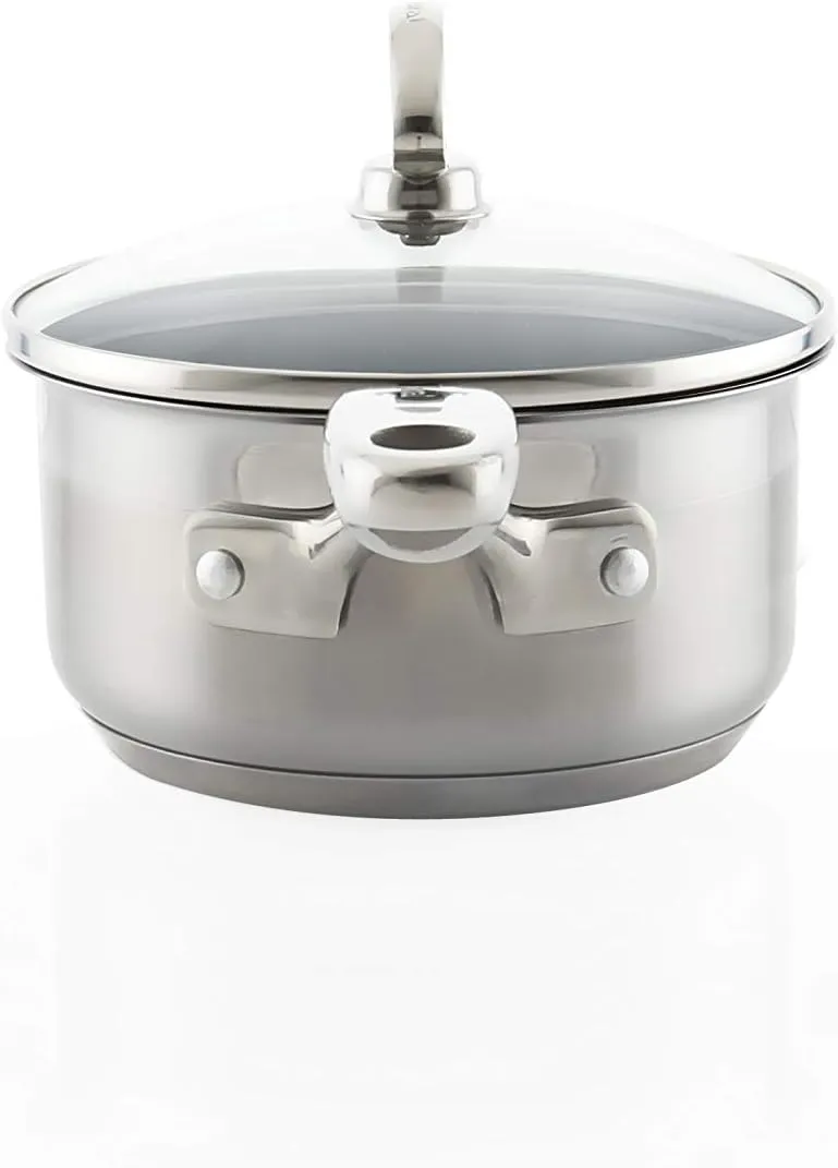 Chantal SLIN35-140C Induction 21 Steel Saucepan, 1 quart, Stainless