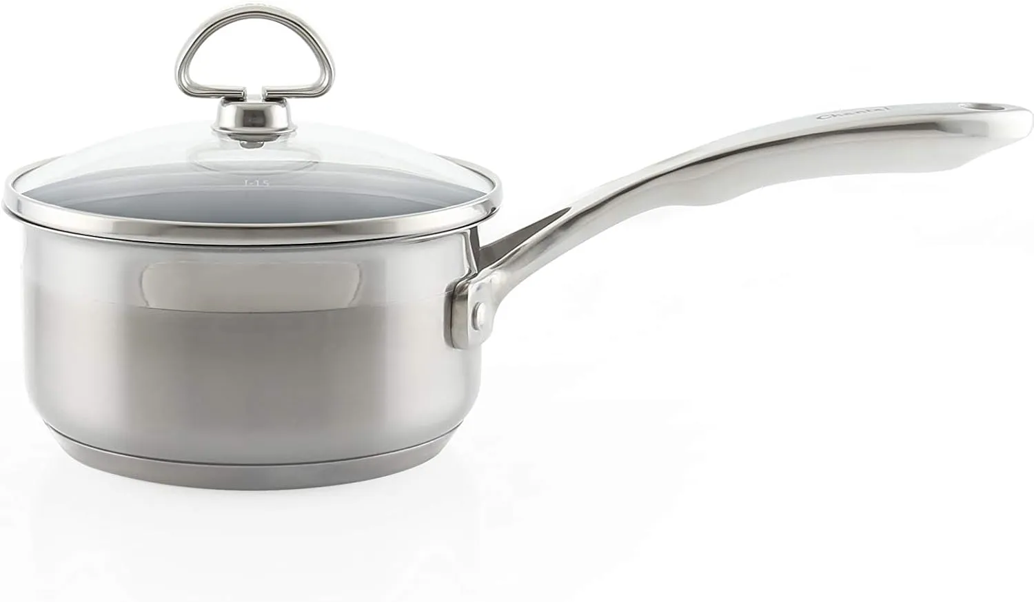 Chantal SLIN35-140C Induction 21 Steel Saucepan, 1 quart, Stainless