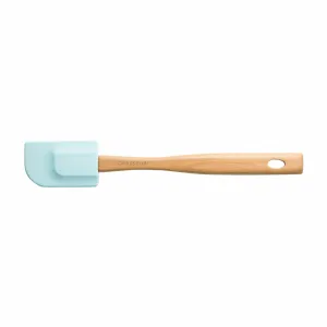 Chasseur Medium Spatula with Silicone Heads, Beechwood Handle – Duck Egg Blue