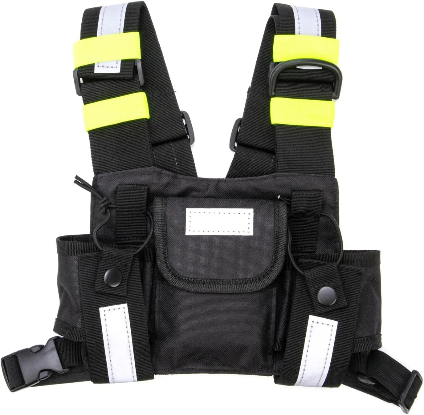 Chest Harness Holder Bag Radio Shoulder Two Way Radio Front Pack Pouch Reflective Vest Shoulder for Two Way Radio Reflectivce