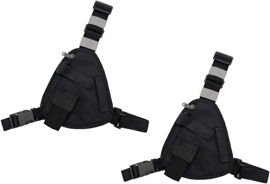 Chest Harness Shoulder Holster - Adjustable Single Radio Pouch for Motorola Radios & BAOFENG Walkie Talkies