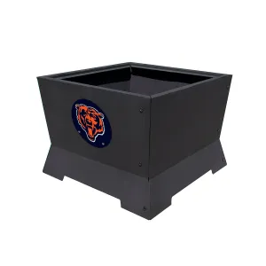 Chicago Bears 22" NFL Square Peak Patio Smokeless Fire Pit Medallion Series