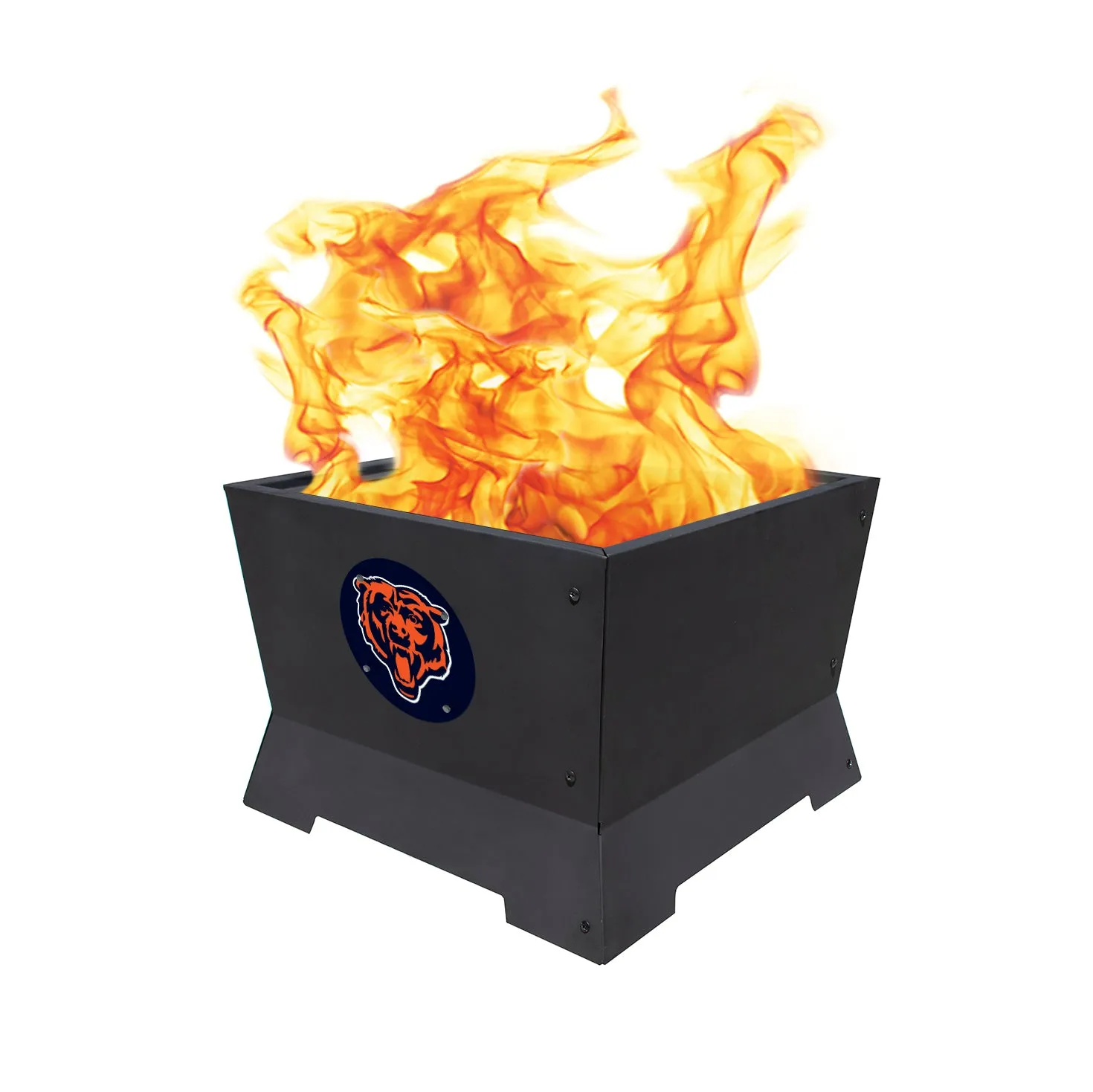 Chicago Bears 22" NFL Square Peak Patio Smokeless Fire Pit Medallion Series