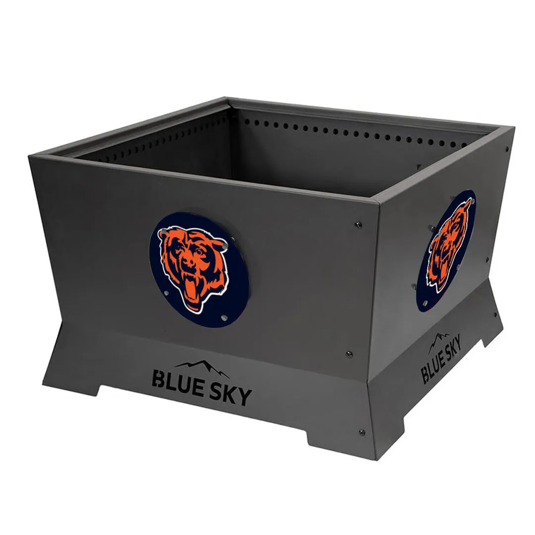 Chicago Bears 28" NFL Square Mammoth Patio Smokeless Fire Pit Medallion Series