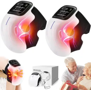 ChiroTech Knee Massager, Official ChiroTech Device, 2025 New Cordless Chiro Tech Knee Massager with Heat and Red Light for Natural Knee Pain Relief Muscles Injury, Christmas Gifts for Family (2Pcs)
