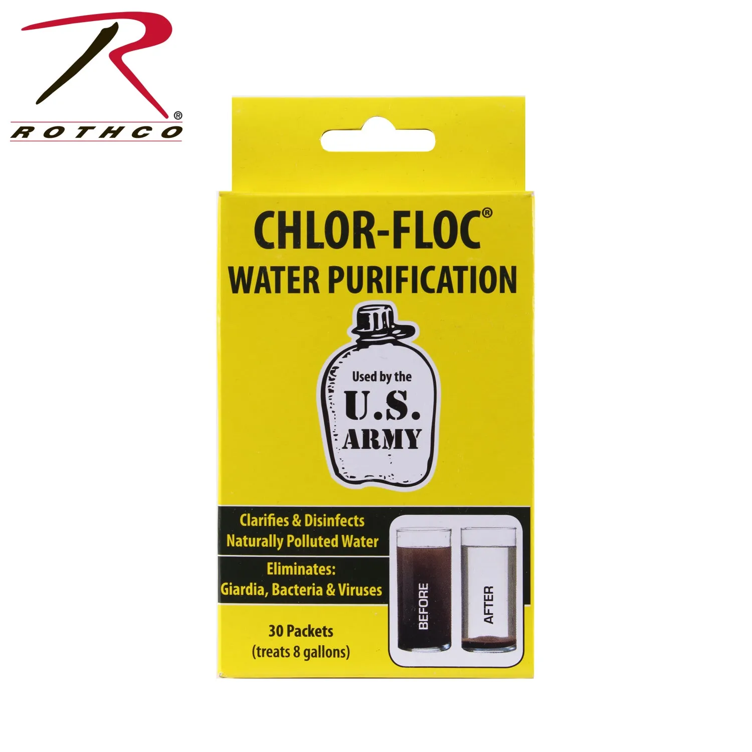 Chlor Floc Military Water Purification Powder Packets