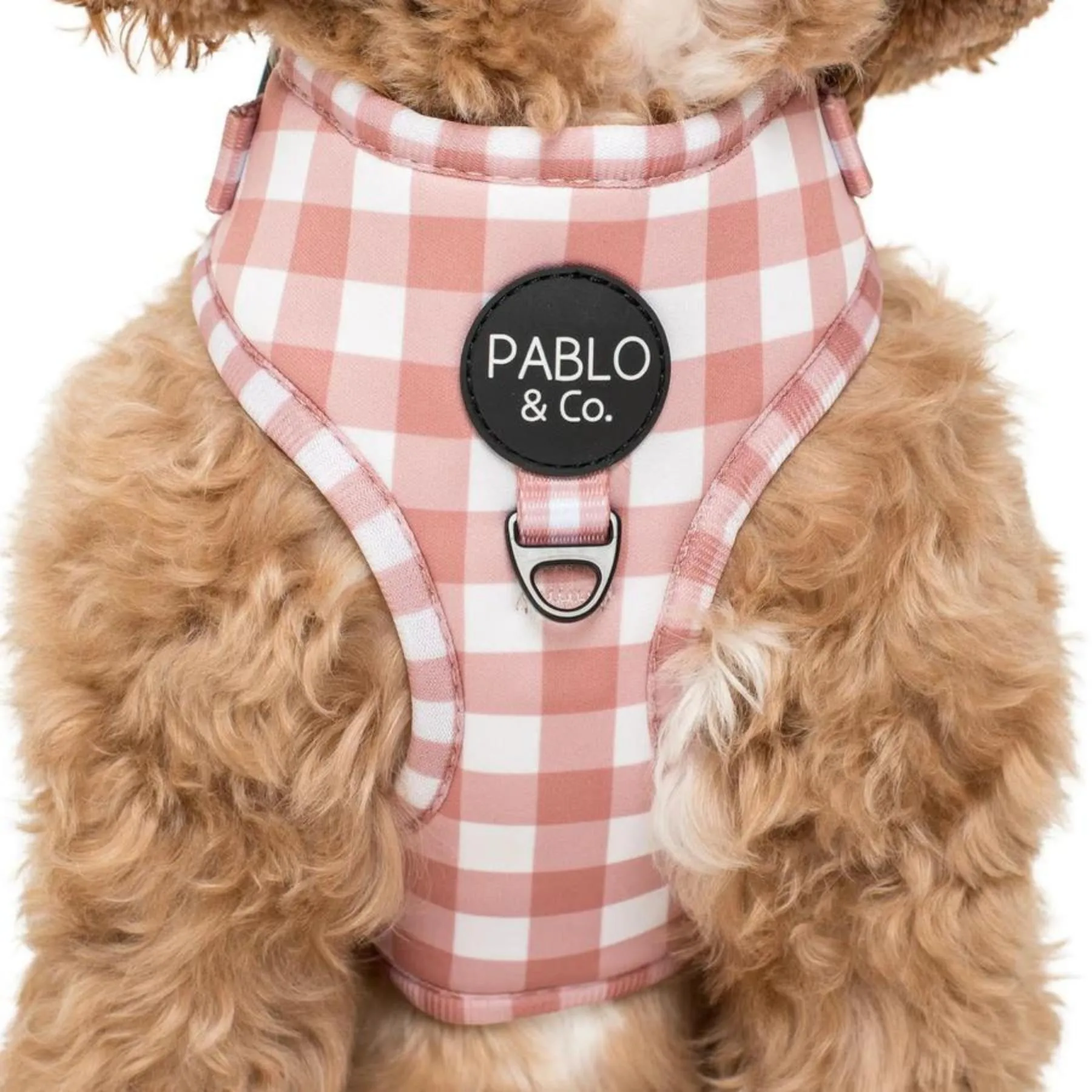 Chocolate Gingham Adjustable Harness