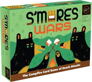 Chronicle Books S’Mores Wars: The Campfire Card Game of Snack Attacks (Competitive Card-Drafting Marshmallow Game for The Whole Family, Fast & Fun Food-Themed Card Game),Multicolor