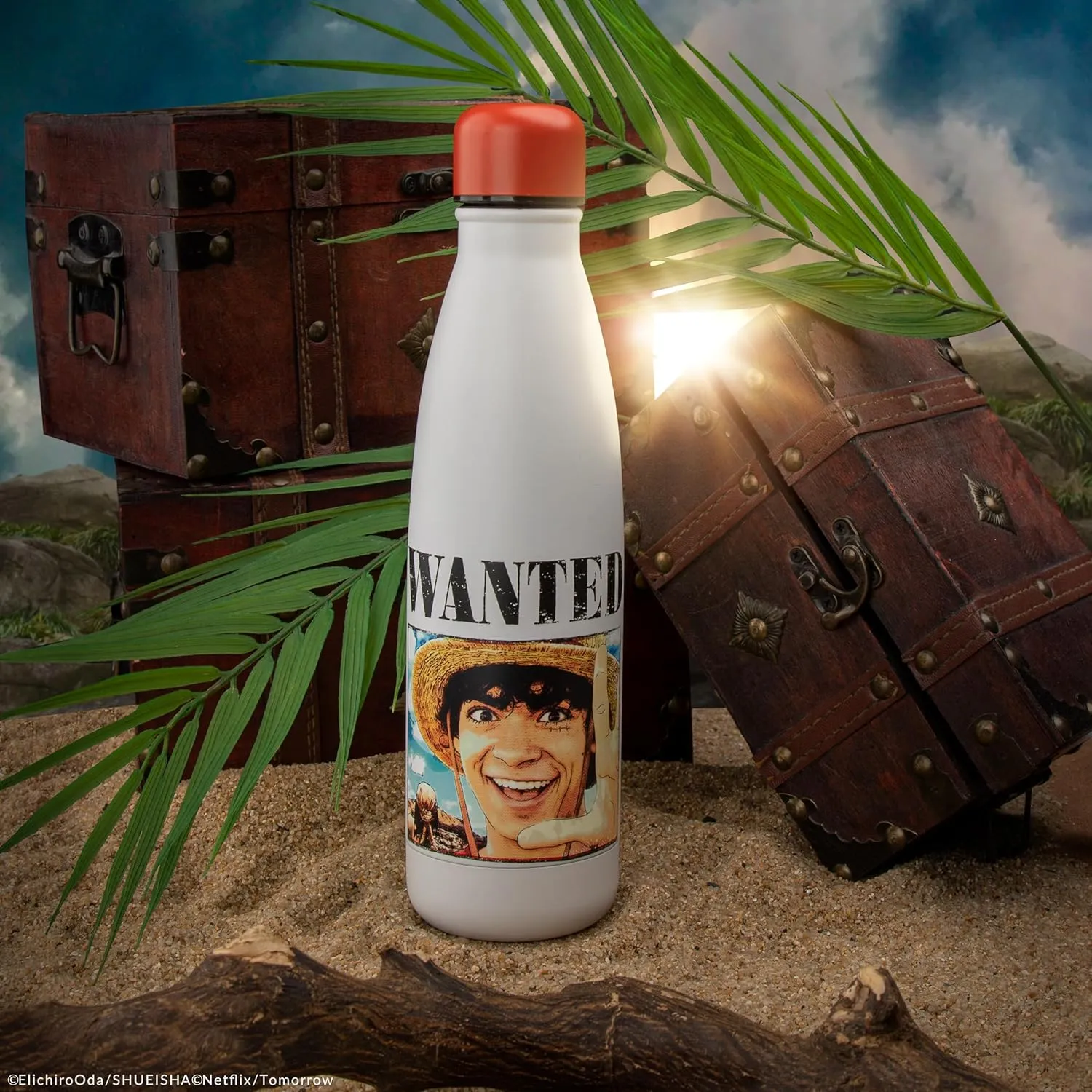 Cinereplicas One Piece - Wanted Luffy Insulated Water Bottle - 500ml - Official License