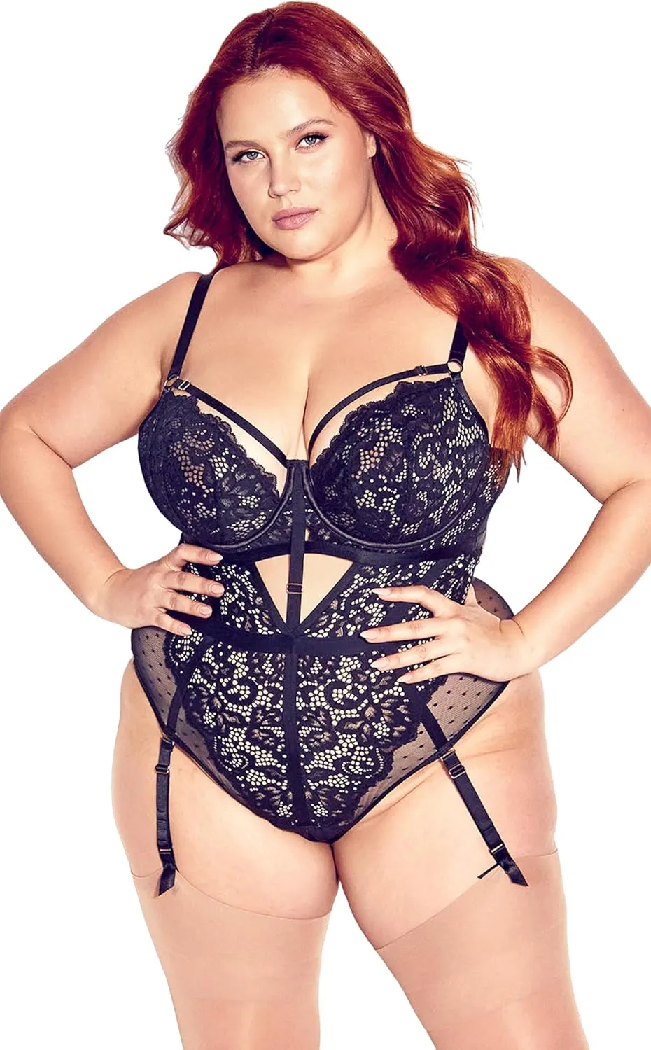 City Chic Women's Plus Size Bodysuit - Hollie Underwire