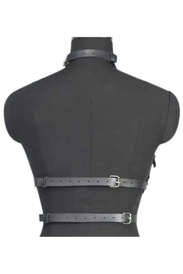 Clara Adjustable Genuine Leather Harness
