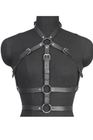 Clara Adjustable Genuine Leather Harness