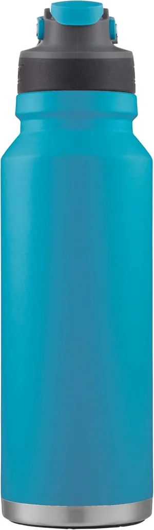 Coleman FreeFlow AUTOSEAL Stainless Steel Water Bottle, 40oz., Caribbean Sea