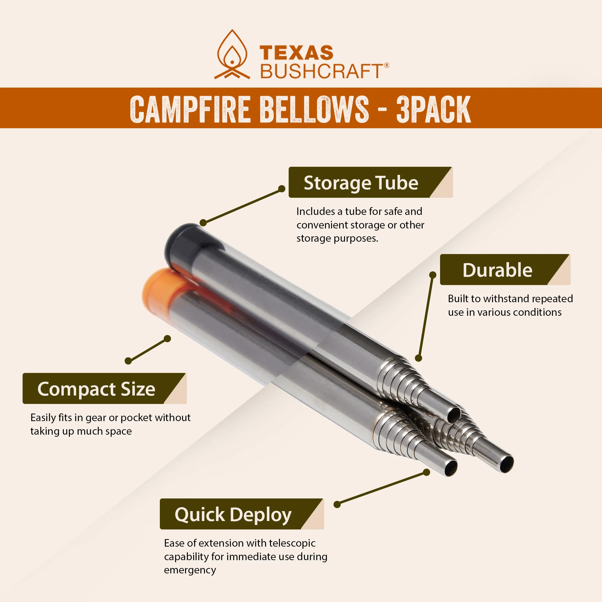 Collapsible Campfire Bellows