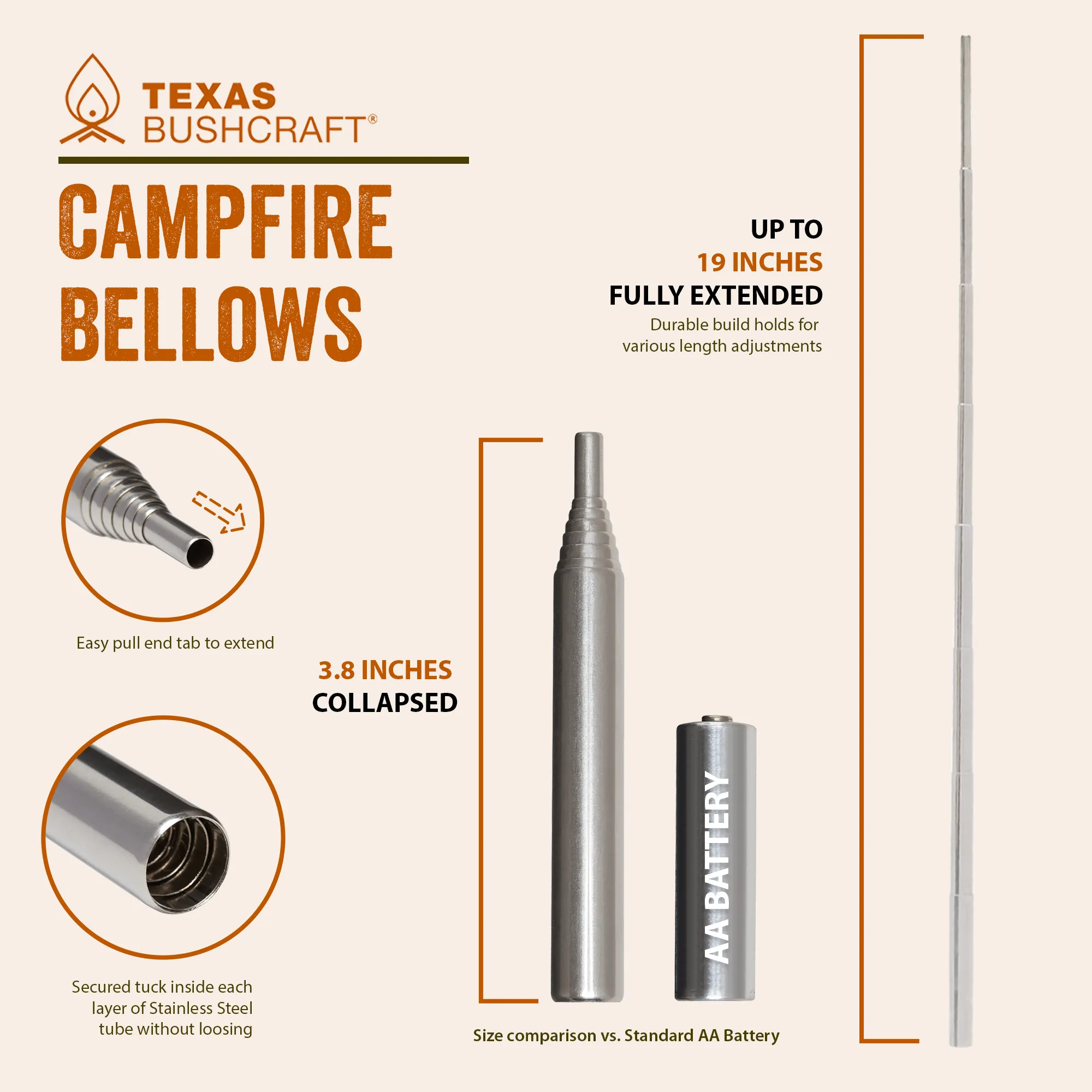 Collapsible Campfire Bellows