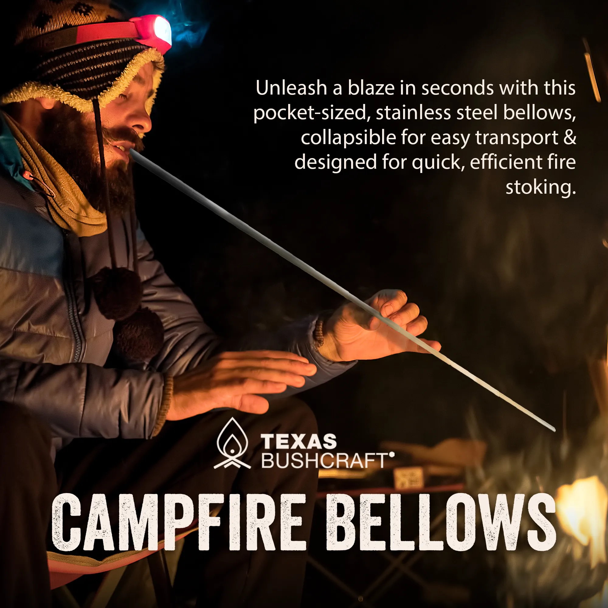 Collapsible Campfire Bellows