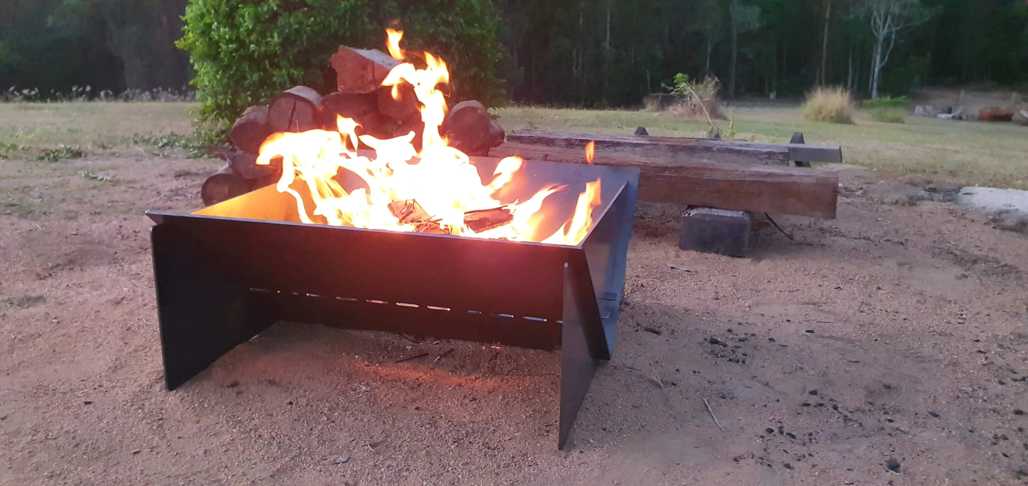 Collapsible Camping Fire pit - "BIG Bertha"
