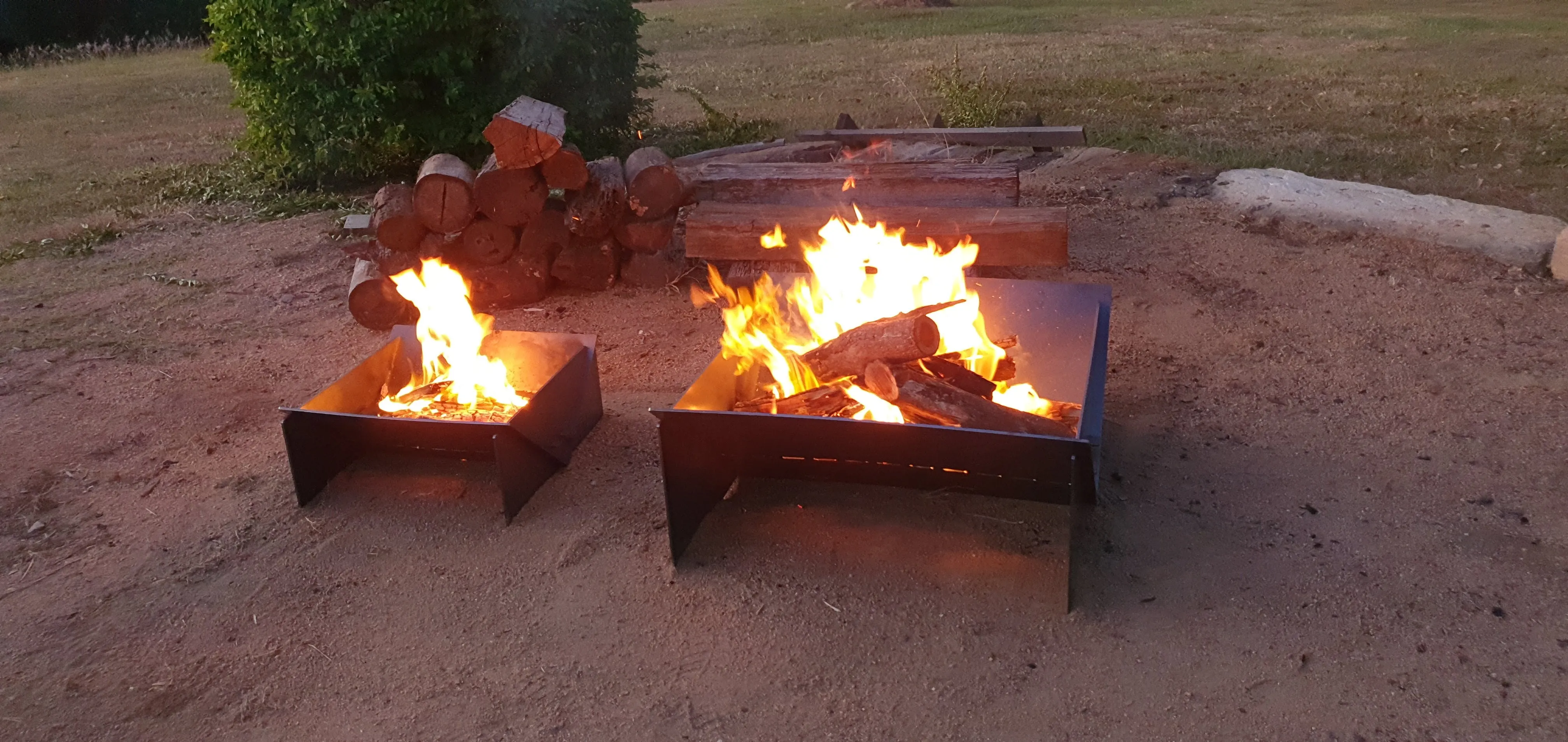 Collapsible Camping Fire pit - "BIG Bertha"