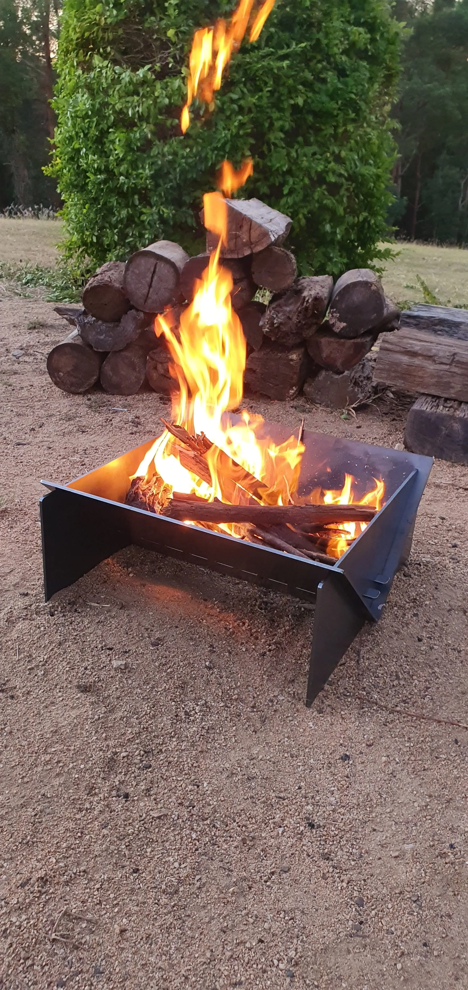 Collapsible Camping Fire pit - "BIG Bertha"