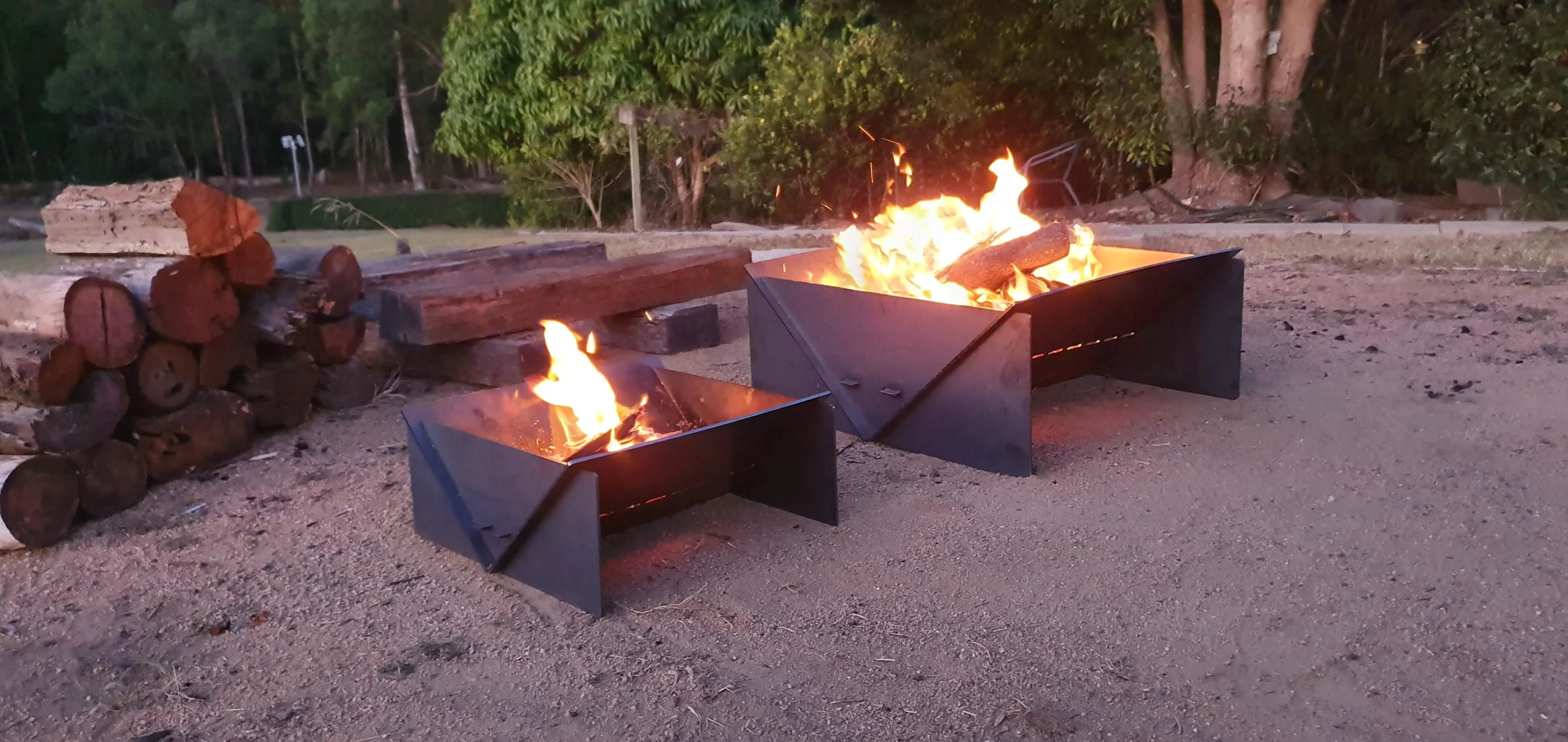 Collapsible Camping Fire pit - "Burn Buddy"