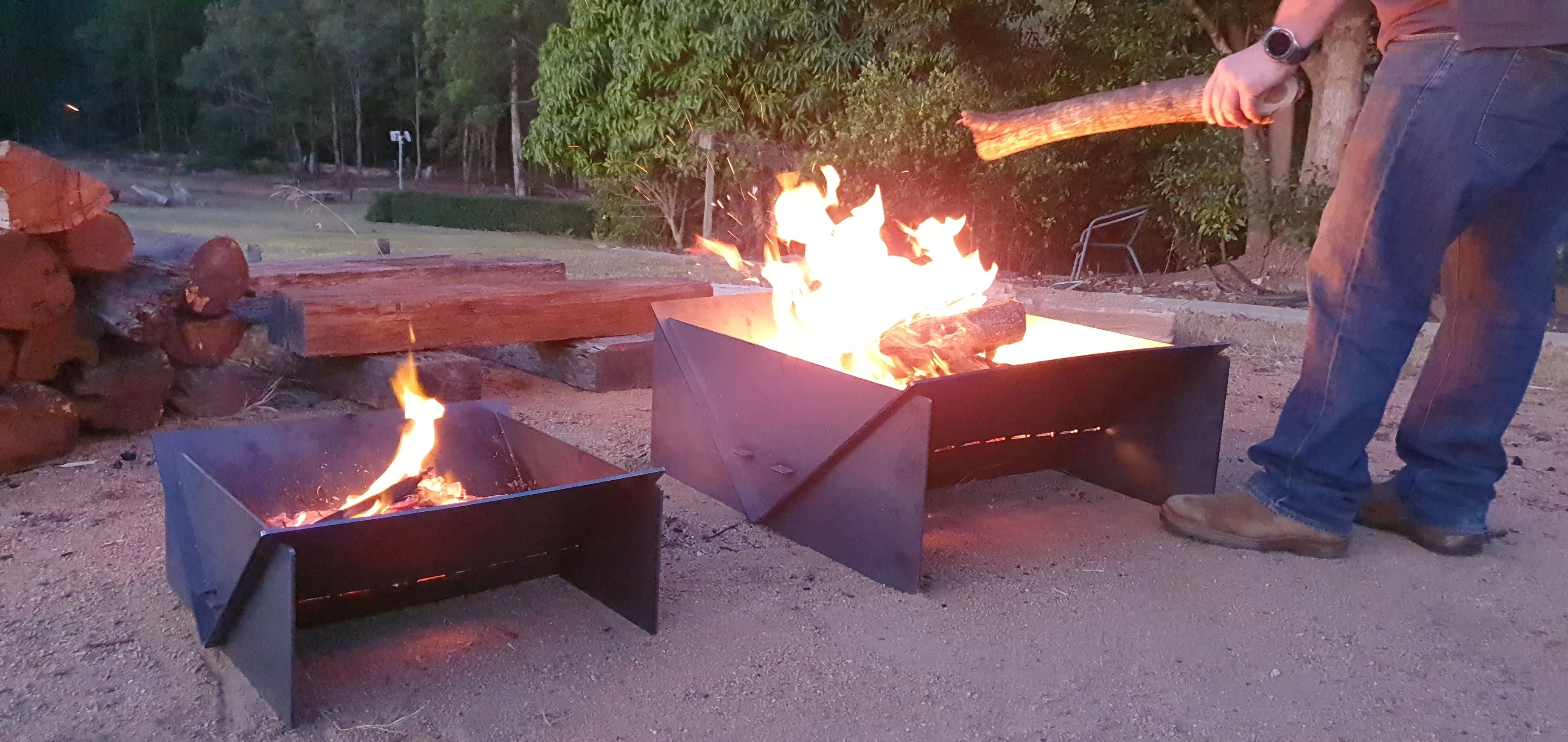 Collapsible Camping Fire pit - "Burn Buddy"