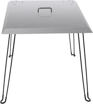Collapsible Fire Pit Heat Diverter, Fire Pit Heat Deflector with Carry Handle, Fireplace Heat Deflector, Stainless Steel Cover for Round or Rectangular Fire Pits