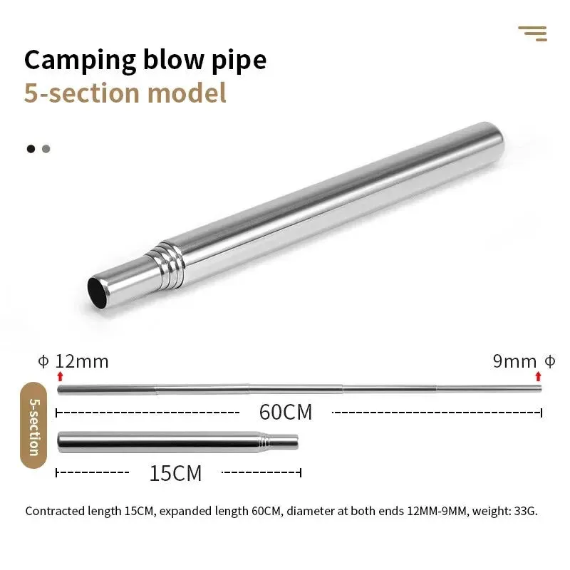 Collapsible Fire Straw