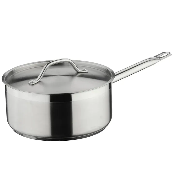 Commichef  Stainless Steel Saucepan w/ Lid 24cm