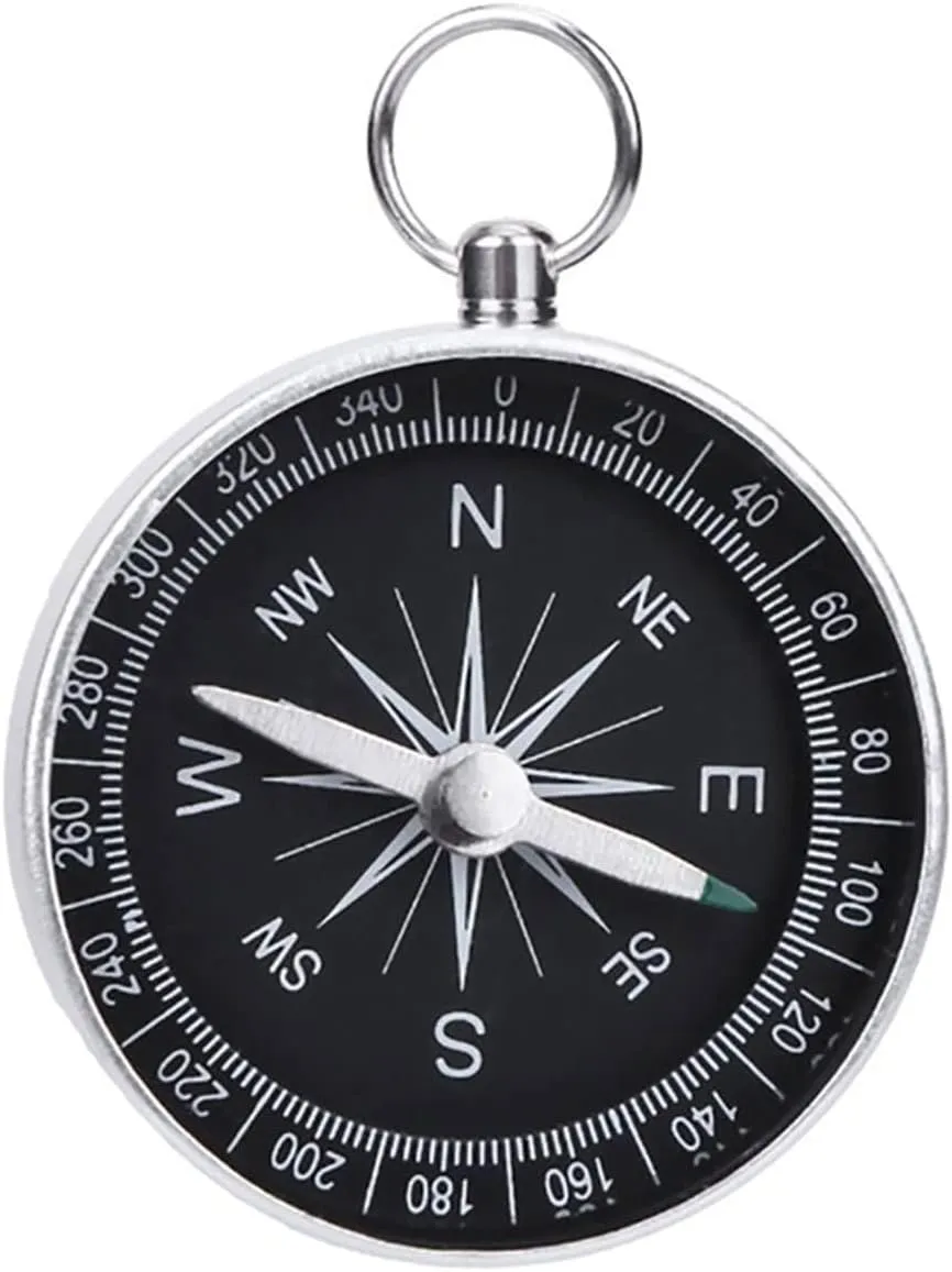 Compass Compass Hiking Survival Portable Aluminum Alloy Metal Pocket Compass