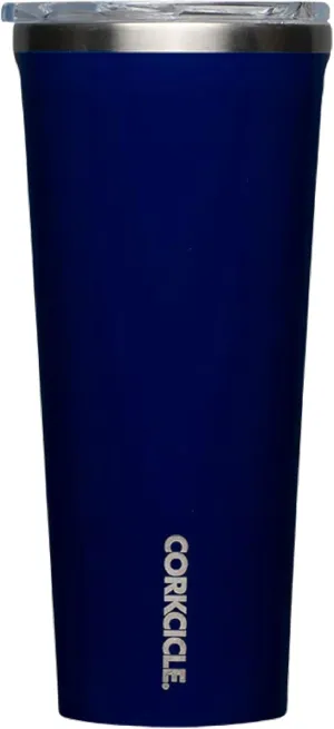 Corkcicle Classic Triple Insulated Coffee Mug with Lid, Gloss Midnight Navy, 24 oz – Stainless Steel Travel Tumbler Keeps Beverages Cold 9 hrs, Hot 3hrs – Cupholder Friendly Travel Coffee Tumbler
