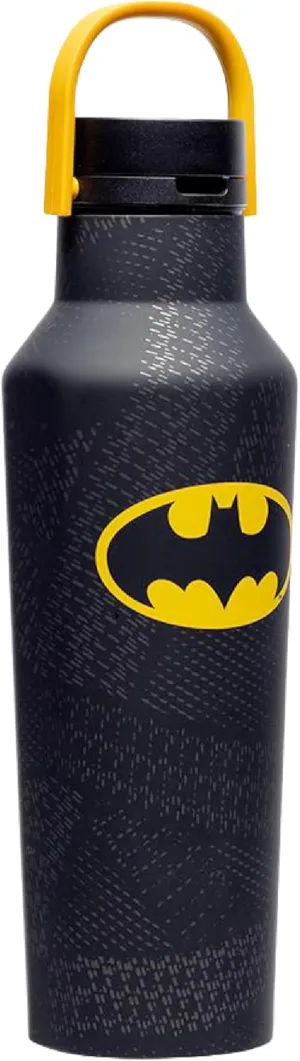 Corkcicle x Warner Brothers Batman Sport Canteen Insulated Tumbler, 20 oz – Reusable Water Bottle Keeps Beverages Cold for 25 Hours & Hot 12 Hours – Cupholder Friendly Tumbler with Screw-On Cap