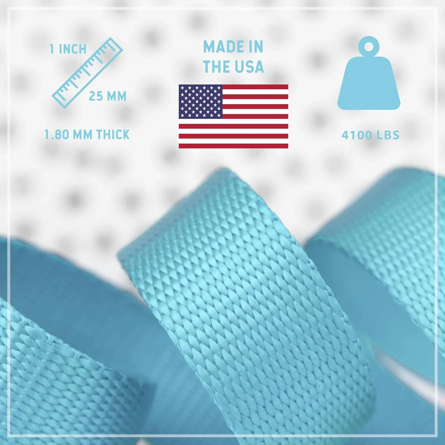 Country Brook Design - Nylon Webbing 1 Inch Straps for Bags, Furniture Straps, Molle Straps, Nylon Strap, Bag Straps, Lashing Straps, Purse Making Supplies