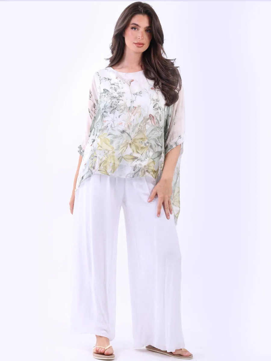 Courteous staff Top Floral Best-reviewed Silk
