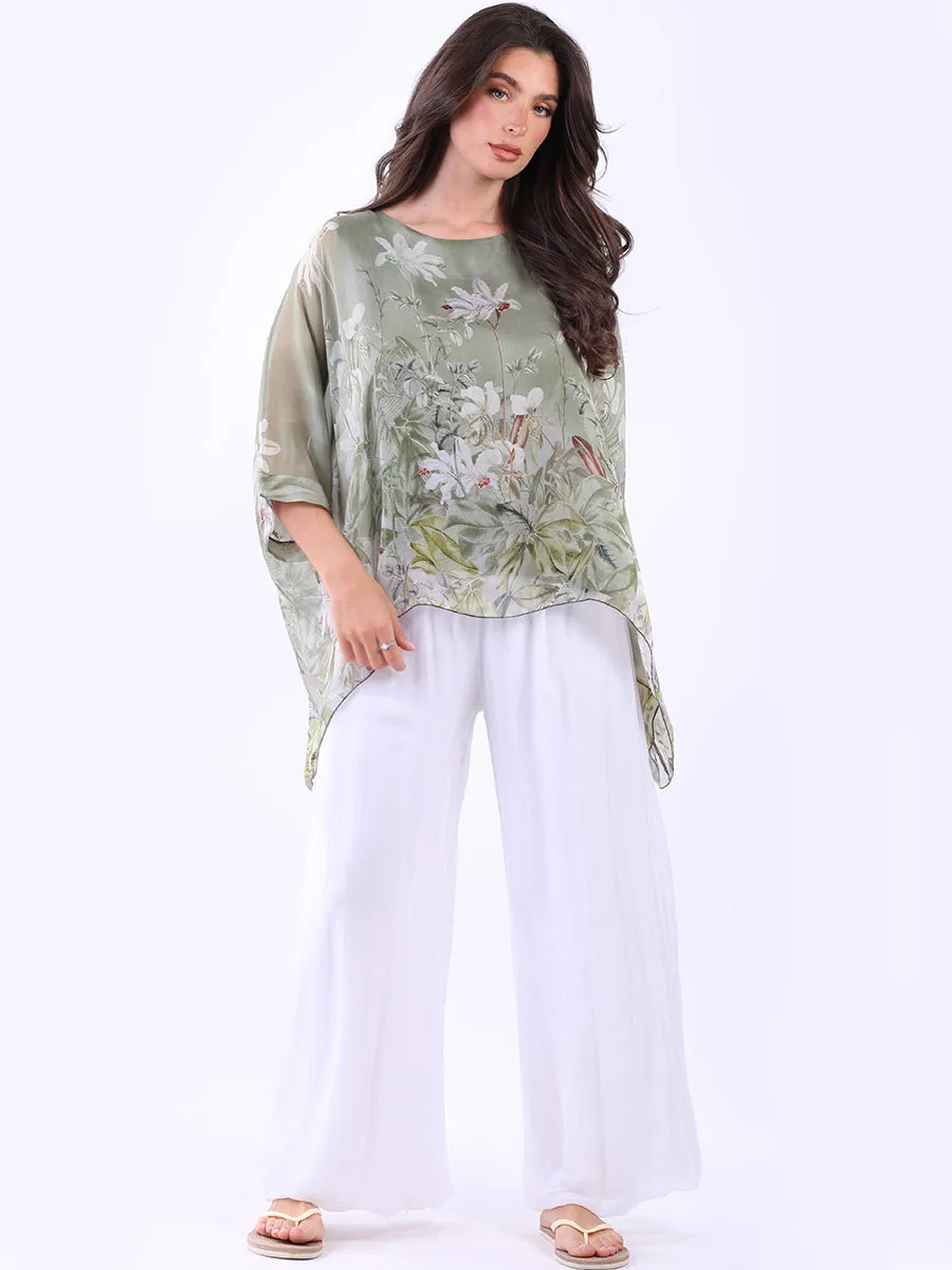 Courteous staff Top Floral Best-reviewed Silk