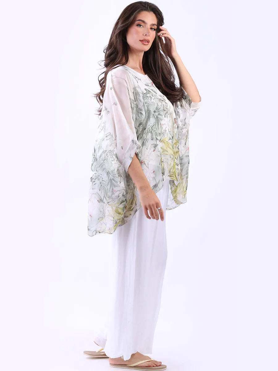 Courteous staff Top Floral Best-reviewed Silk